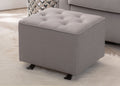 Emma Diamond Tufted Nursery Gliding Ottoman