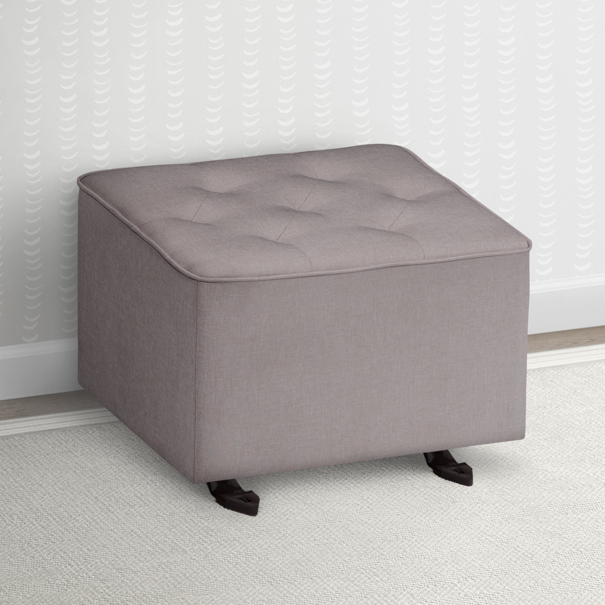 Emma Diamond Tufted Nursery Gliding Ottoman