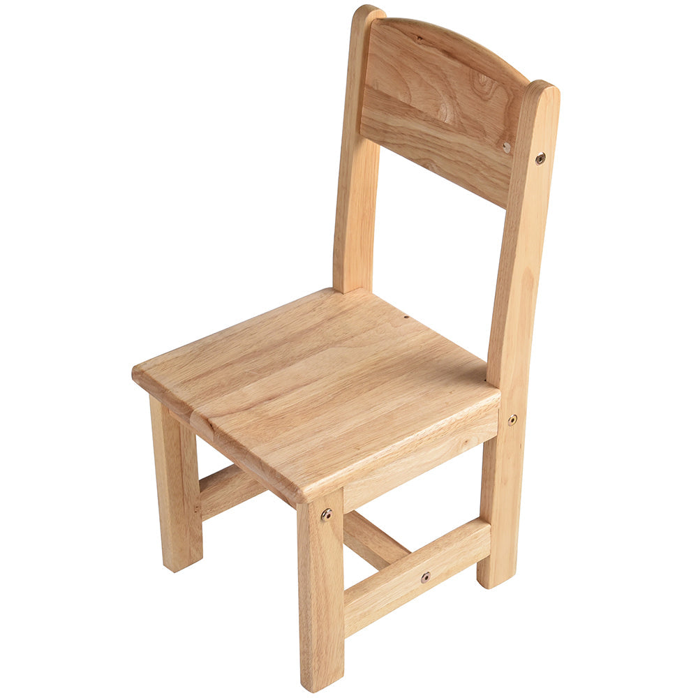 Solid Hardwood Child-Sized Chair | 12 Seat Height, Durable & Safe Classroom Seating