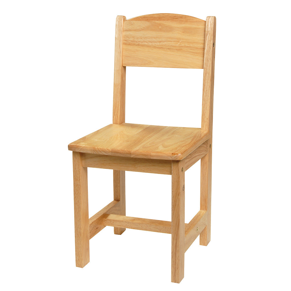 Solid Hardwood Child-Sized Chair | 12 Seat Height, Durable & Safe Classroom Seating