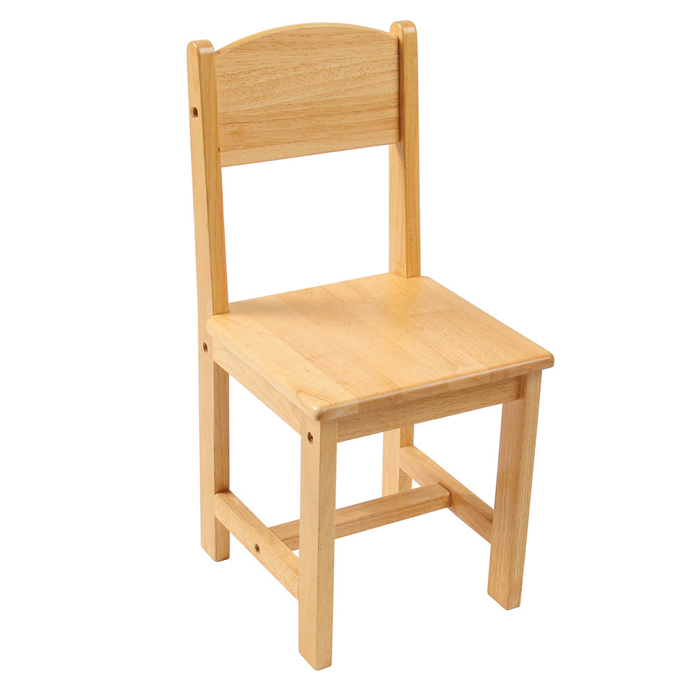 Solid Hardwood Child-Sized Chair | 12 Seat Height, Durable & Safe Classroom Seating