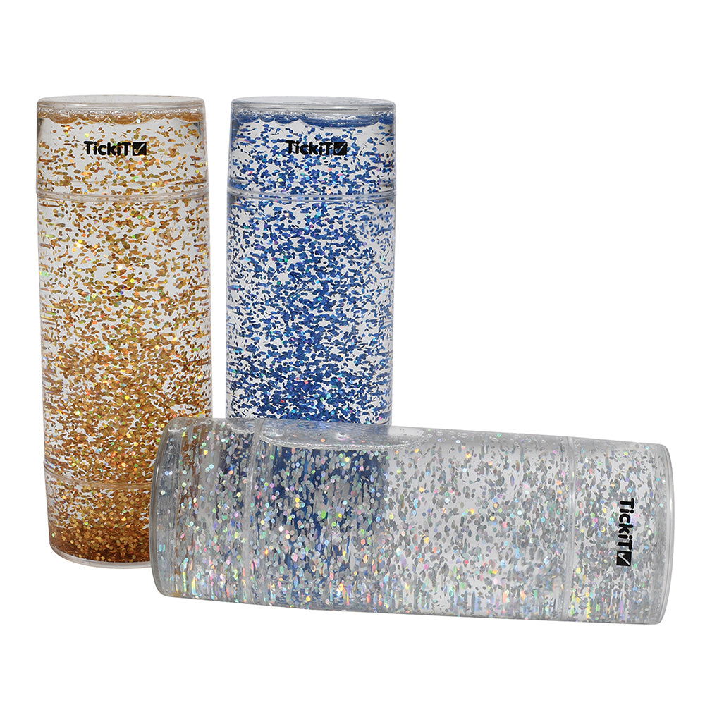 Glittering Sensory Storm Tubes | Set of 3