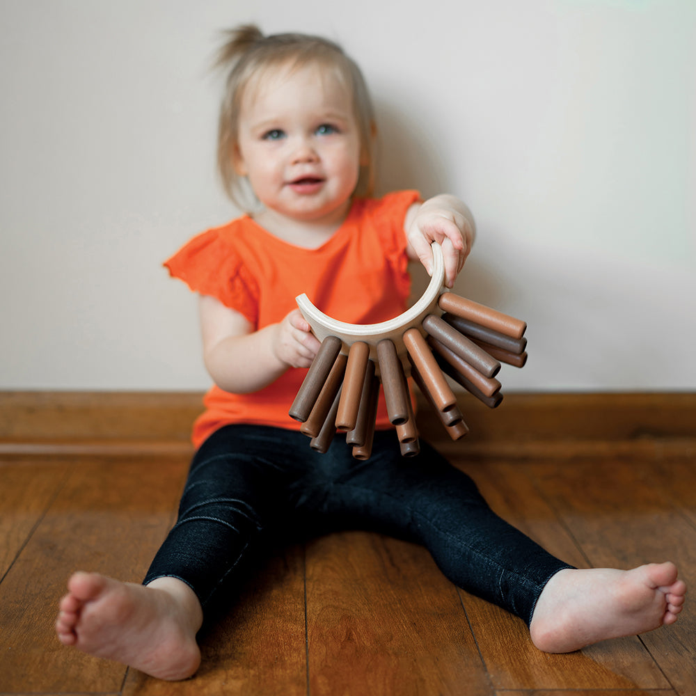 Eco-Friendly Wooden Jiggle Sticks | Sensory Play for Ages 12 Months+