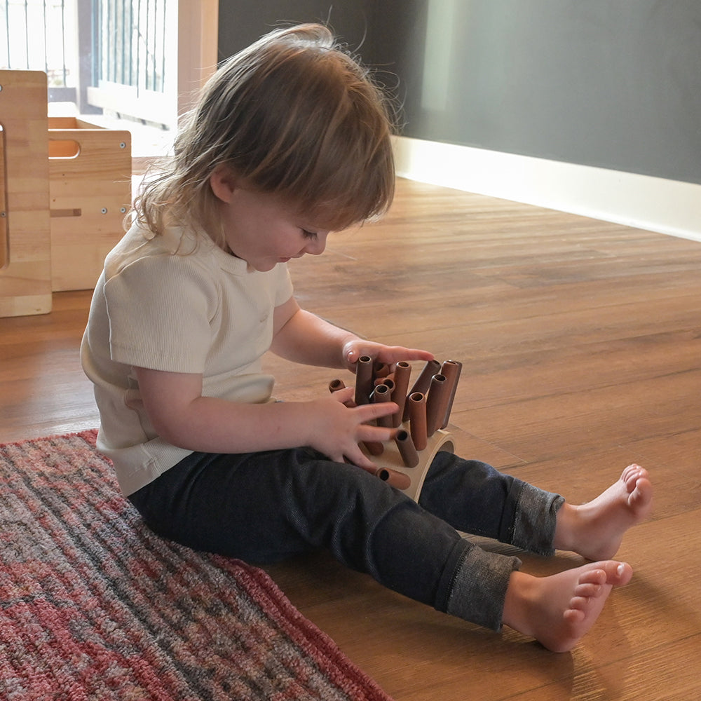 Eco-Friendly Wooden Jiggle Sticks | Sensory Play for Ages 12 Months+