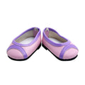 Pink and Purple Flats for 18 Dolls