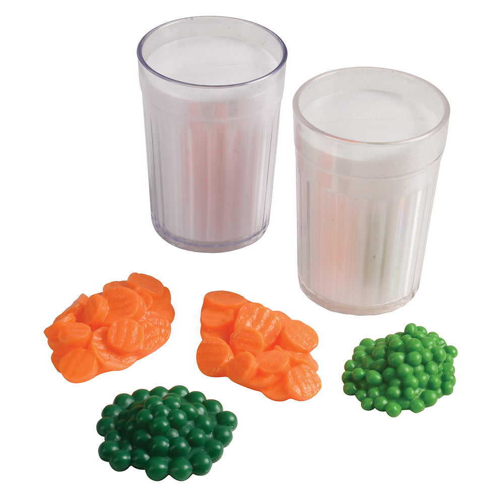 Healthy Meals for Two Dinner Playset | 16-Piece Realistic Food Set