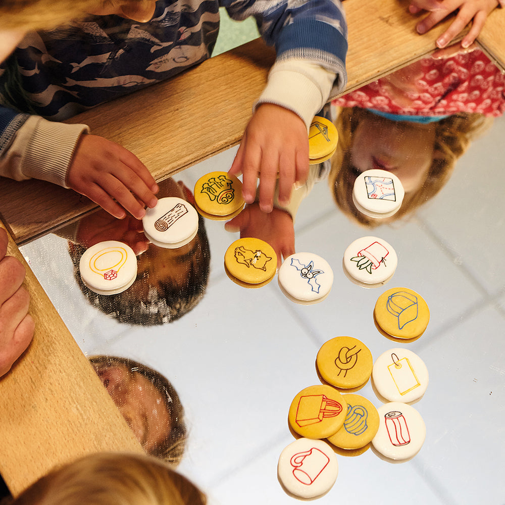 Rhyming Pebbles: 16-Piece Matching Set for Building Early Rhyming Skills