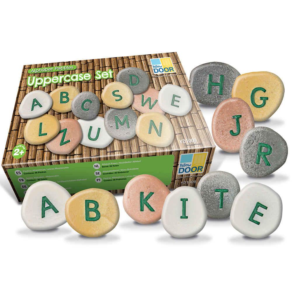 Yellow Door® Tactile Uppercase Alphabet Pebbles