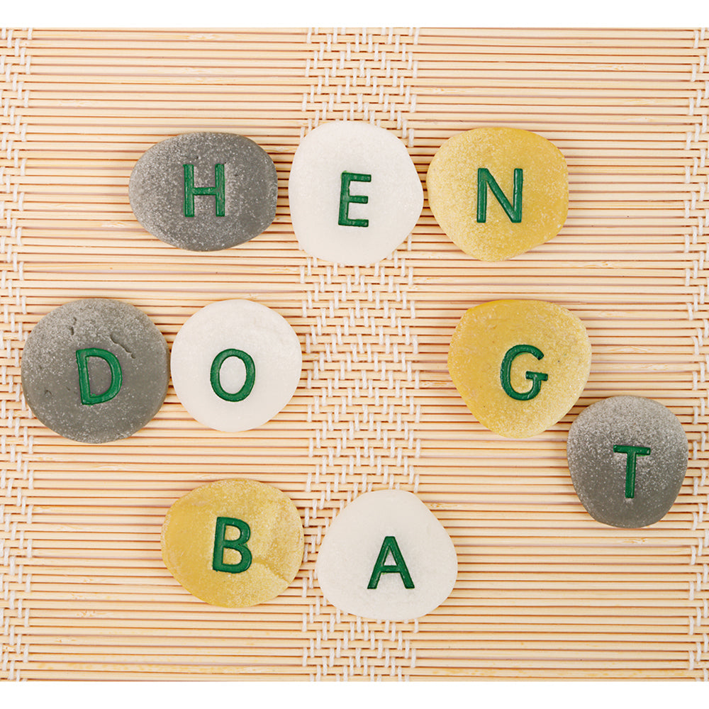 Yellow Door® Tactile Uppercase Alphabet Pebbles